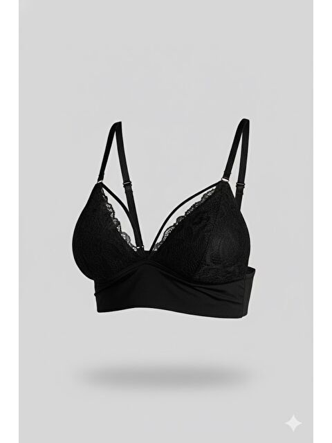 C&City Kaplı Bralet Sütyen C18320 Siyah - S000222108-19351