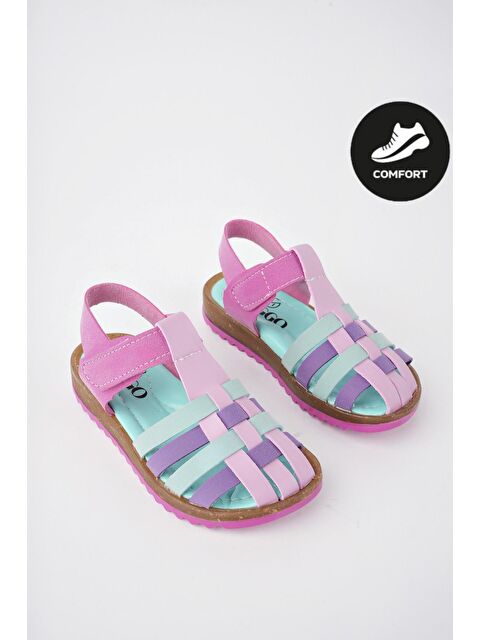 Muggo Rapun Günlük Ortopedik Hafif Taban Cırtlı Kız Çocuk Sandalet - S000193704-18686