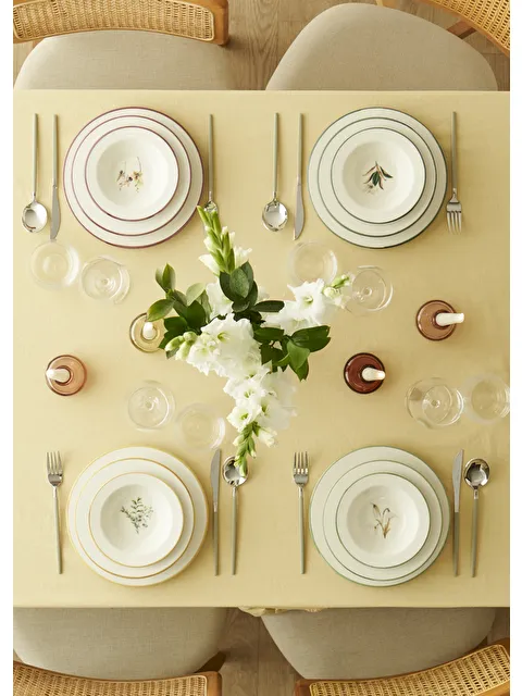 Bella Maison Garden Stoneware 12 Parça 4 Kişilik Yemek Takımı Mix - S000027774-23173