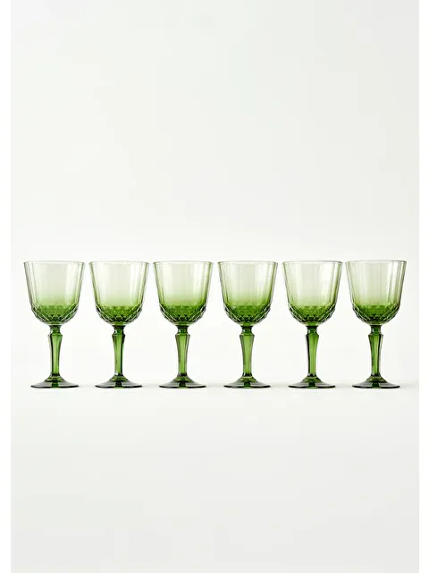Bella Maison Colore Kesme Kadeh 6'lı Yeşil - S000028290-18194