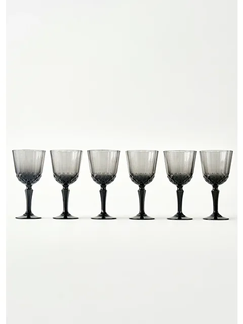 Bella Maison Colore Kesme Kadeh 6'lı Antrasit - S000028290-29666