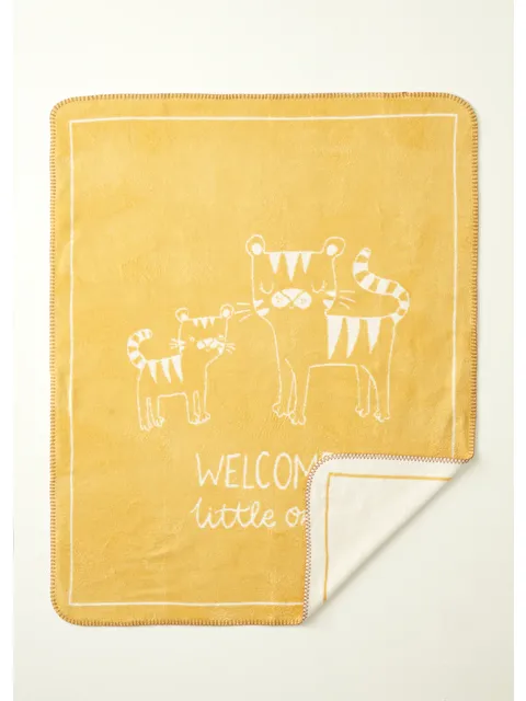 Bella Maison Tiger Pamuklu Bebek Battaniyesi Hardal - S000030744-20074