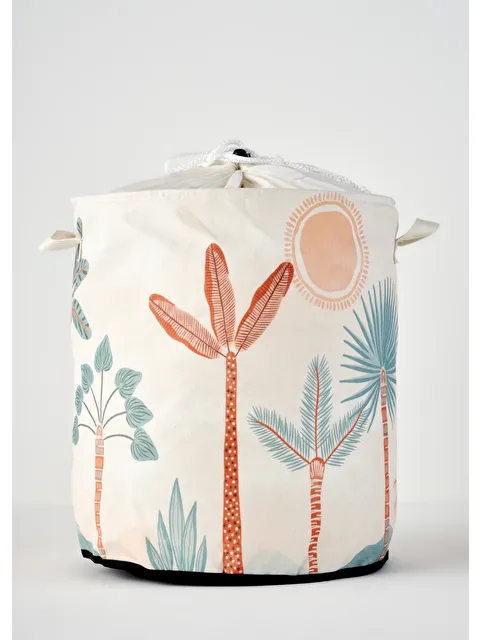 Bella Maison Abstract Safari Ağzı Büzgülü Çamaşır Sepeti Mix - S000028718-23173