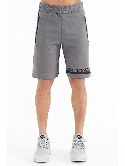 Air Jones Albie Koyu Gri Standart Kalıp Erkek Şort - 81241 - S000030882-29351