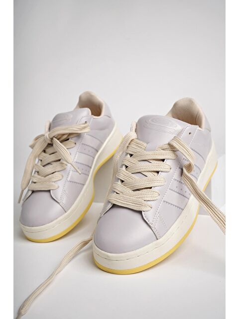 Muggo Kadın Ortopedik Günlük Bağcıklı Yürüyüş Koşu Sneaker Spor Ayakkabı - S000229149-17878