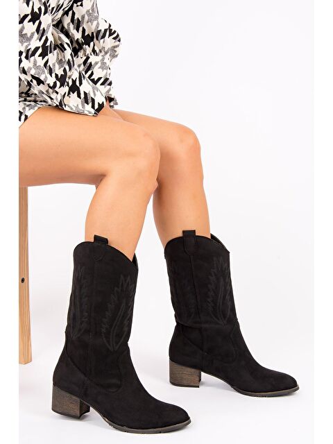 Fox Shoes E267730002 Siyah Kadın Bot - S000054500-19351