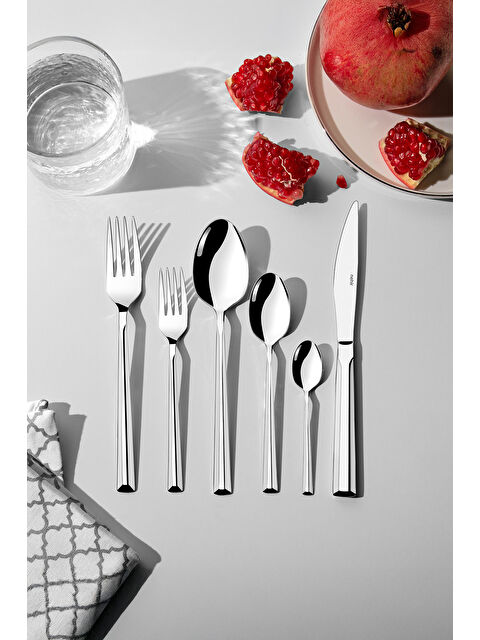 Nehir Milano Sade 6 Kişilik 36 Parça Kutulu Çatal Kaşık Bıçak Takımı - S000496096-18105