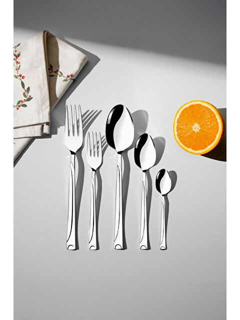 Nehir Fiesta Sade 6 Kişilik 30 Parça Kutulu Çatal Kaşık Takımı - S000496108-18105