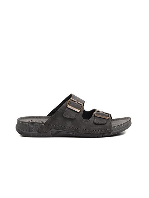 Ayakmod 64.002 Gri Çift Bantlı Erkek Terlik - S000024808-20600