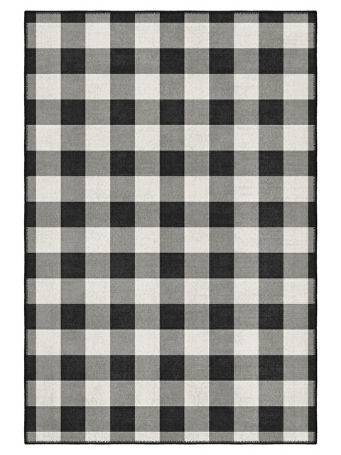 Homefesto Dekoratif Özel Tasarım Yıkanabilir İnce Kaymaz Tabanlı Modern Halı KECE FR31 - S000354397-19351