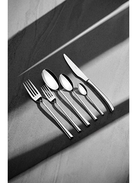 Nehir Elegance Sade 12 Kişilik 72 Parça Kutulu Çatal Kaşık Bıçak Takımı - S000496545-18105