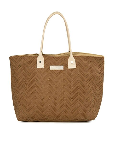 Bagmori Dikiş Desenli Büyük Tote Çanta - S000079881-26429