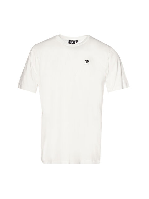 Hummel T-Ic Ico Regular Erkek Beyaz Yuvarlak Yaka Tişört - S000165351-20063