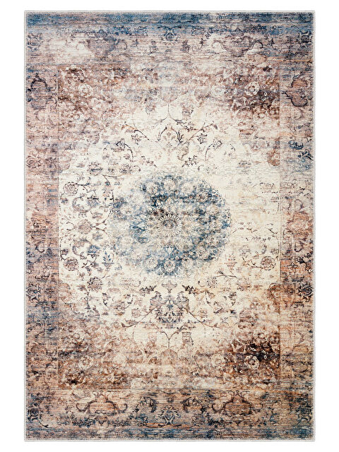 Homefesto Dekoratif Özel Tasarım Yıkanabilir İnce Kaymaz Tabanlı Modern Halı KECE FR38 - S000354291-26411