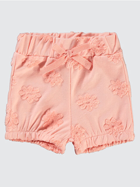 Civil Kız Bebek Şort 6-18 Ay Pudra