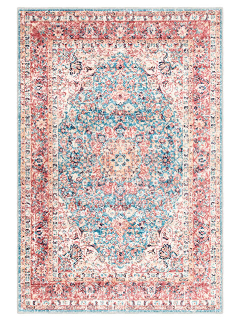 Homefesto Dekoratif Özel Tasarım Yıkanabilir İnce Kaymaz Tabanlı Modern Halı KECE FR03 - S000354864-20024