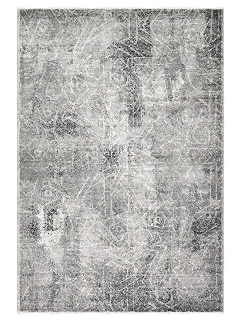 Homefesto Dekoratif Özel Tasarım Yıkanabilir İnce Kaymaz Tabanlı Modern Halı KECE FR02 - S000354852-20600