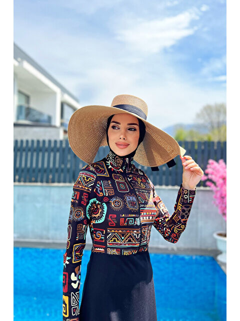 Remsa Mayo Fermuarlı Likralı Tam Kapalı Tesettür Mayo R076 Peru - S000107052-19351