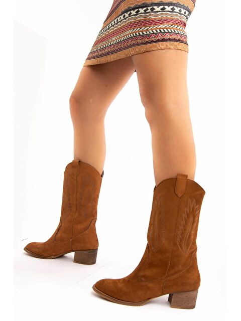 Fox Shoes E267730002 Taba Kadın Bot - S000054500-37454