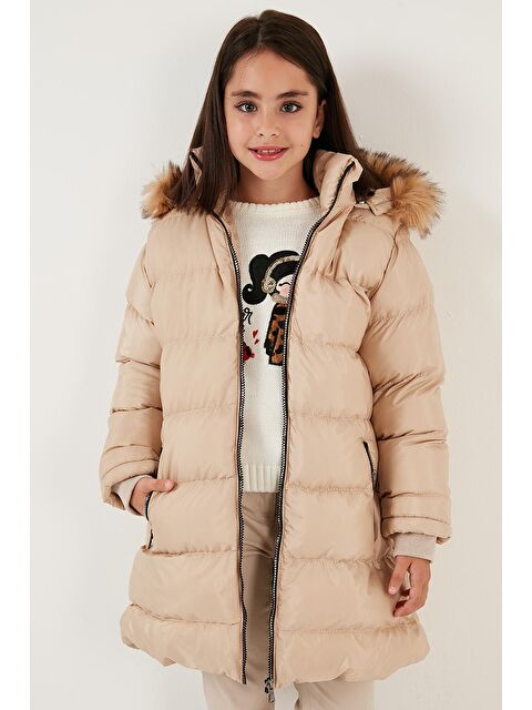 Lela İçi Pelüş Astarlı Çıkarılabilir Kapüşonlu Suya Dayanıklı Mont 5761910 - S000040941-19928