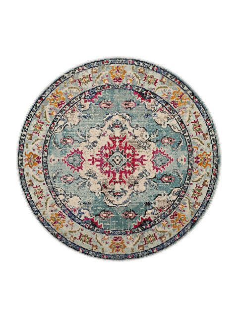 Homefesto Pamuk Taban Yıkanabilir Kaydırmaz Taban Modern Halı 100 x 100 cm - S000131876-23173