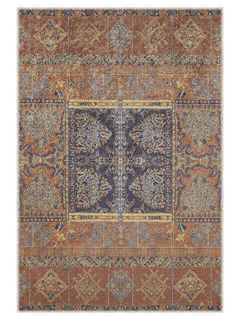 Homefesto Pamuk Taban Yıkanabilir Kaydırmaz Taban Modern Halı 100 x 200 cm - S000132220-19413