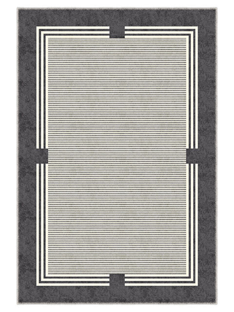 Homefesto Modern Dekoratif Yıkanabilir Kaymaz Taban Halı – İnce, Yumuşak Salon Halısı, Mutfak Halısı ve Yolluk - S000442015-29666