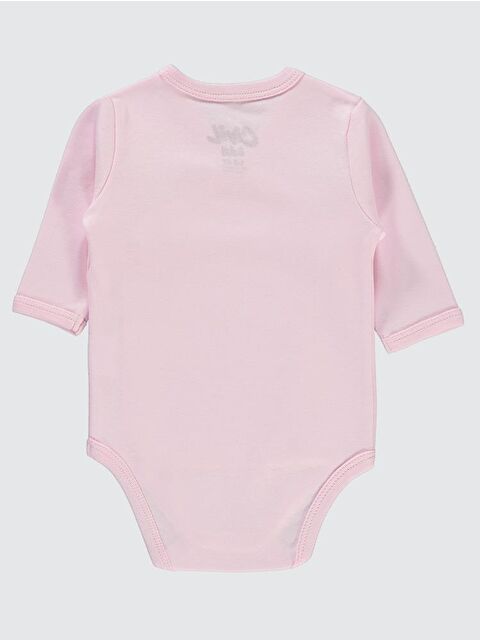Civil Baby Renkli Kumaş 1-6 Ay Unisex Zıbın Badi - Pembe 3-6 Ay - S000201989-20024