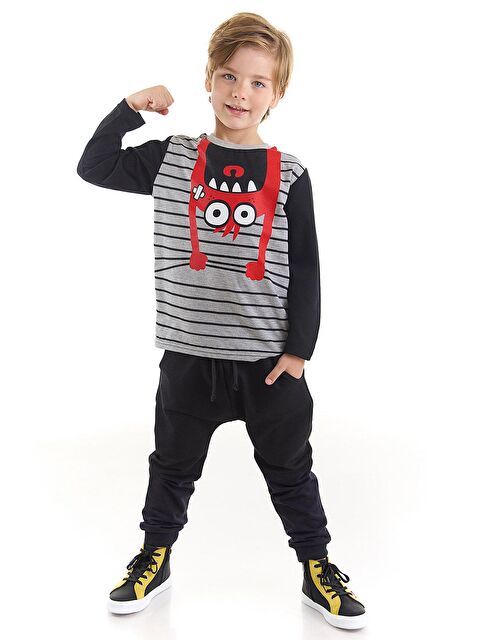 Denokids Sarkan Canavar Erkek Çocuk Tişört Pantolon Takım - S000009481-23173