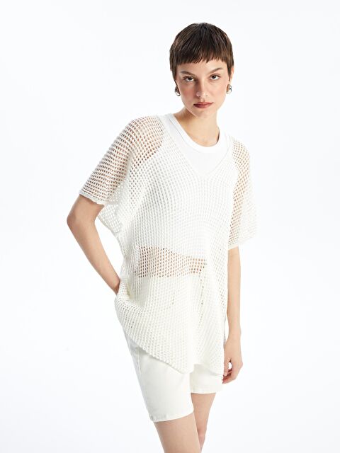 KOOR Kadın Beyaz Tunik Bgh09