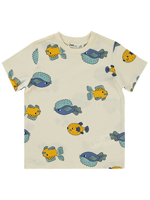 Civil Boys Erkek Çocuk Tişört 2-5 Yaş Taş Rengi