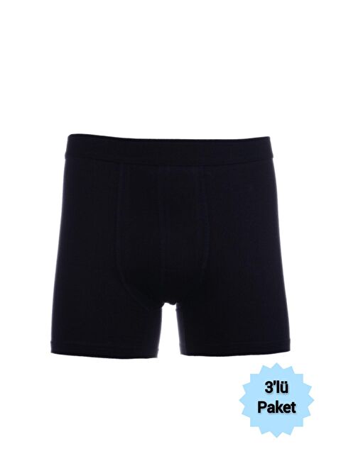 Tutku Elit 3'lü Erkek Siyah Modal Boxer - S000221848-19351