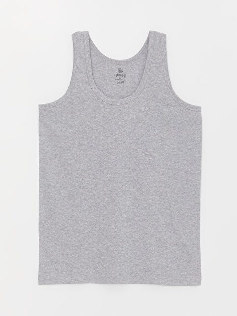 Güneş U Yaka %100 Pamuk Penye Erkek Atlet 3'lü