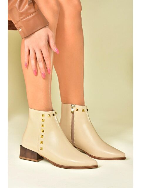 Fox Shoes N8200323 Bej Kadın Bot - S000054530-19928