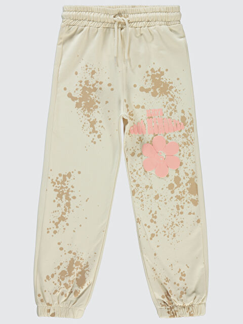 Civil Kız Çocuk Eşofman Altı 6-9 Yaş Fil Dişi - S000284405-19927