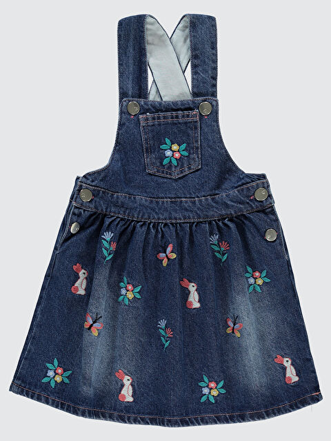 Civil Kız Çocuk Salopet 2-5 Yaş Mavi