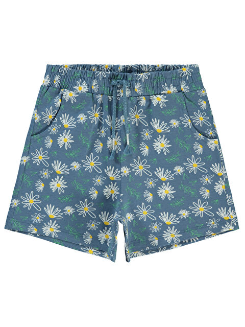 Civil Girls Kız Çocuk Şort 6-9 Yaş Element Mavisi - S000199115-17234