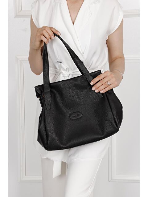 GÖNDERİ(R) Platinum Hakiki Deri Büyük Boy Kadın Omuz Ve El Çantası B6537 - S000053827-19351