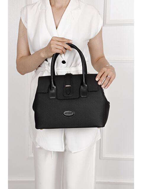 GÖNDERİ(R) Platinum Hakiki Deri Büyük Boy Kadın Omuz Ve El Çantası B8384 - S000053823-19351