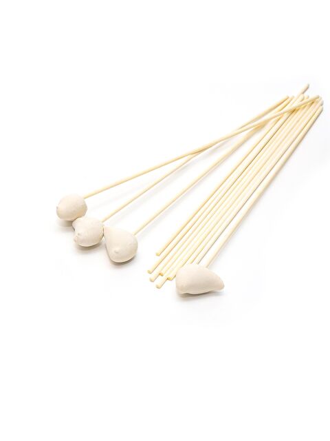 Missi 12'li Kuş Taşlı Beyaz Suni Kamış Seti - S000020318-20063