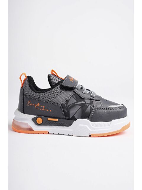Muggo DORY Işıklı Bağcıklı ve Cırtlı Unisex Çocuk Sneaker Spor Ayakkabı - S000300684-33408
