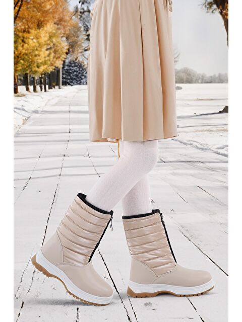 Kiko Kids Cilt Fermuarlı Kız Çocuk Kar Botu Arz 2325 - S000079852-19928