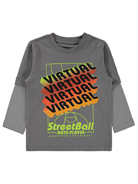 Civil Boys Erkek Çocuk Sweatshirt 2-5 Yaş Antrasit - S000309805-29666