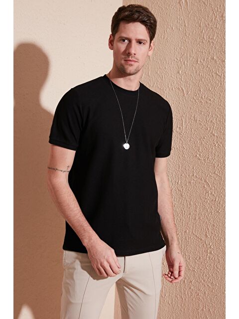 Buratti Pamuklu Bisiklet Yaka Basic Tişört 5902387 - S000001468-19351