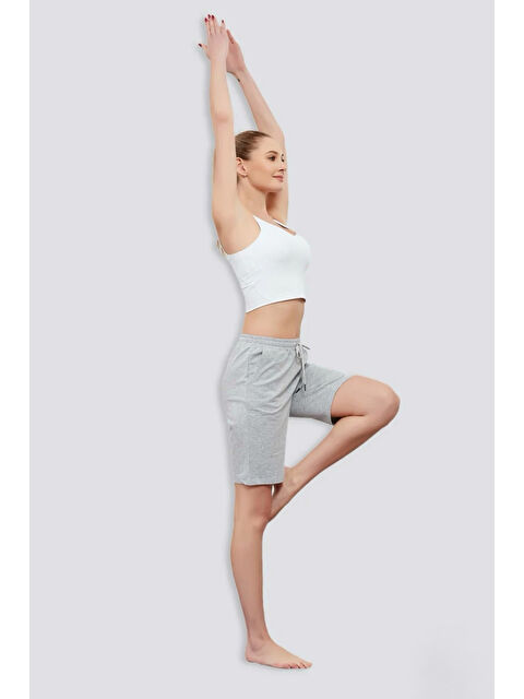 Süperlife Kadın Unified Collective Baskılı Standart &Regular Kalıp Şort SPR25SRK084 - S000375268-17308