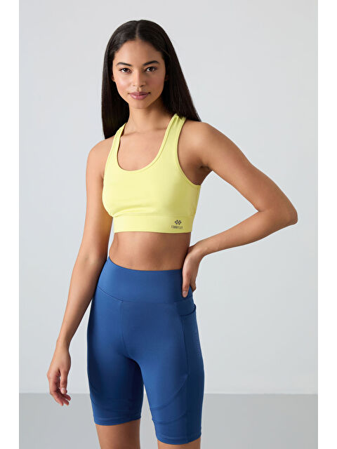 Tommylife Limon Sırt Detaylı Dar Kalıp U Yaka Kadın Spor Büstiyer - 97120 - S000033478-20068