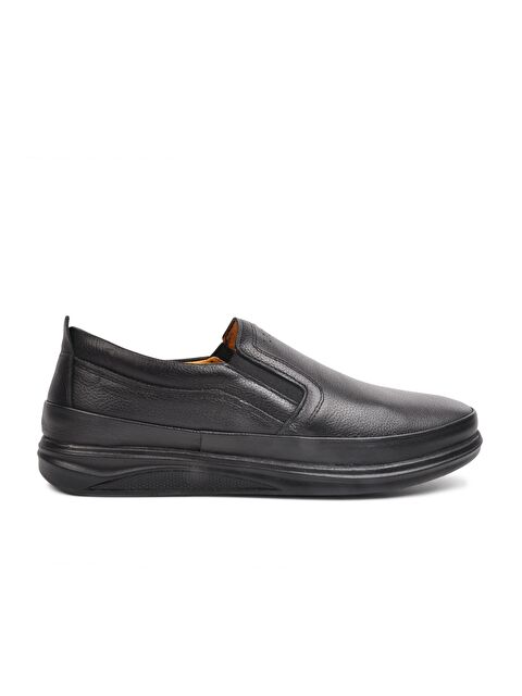 Ayakmod 478 Siyah Erkek Hakiki Deri Slip On Ayakkabı - S000024834-19351