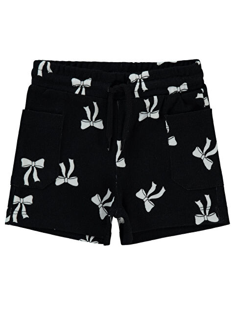 Civil Girls Kız Çocuk Şort 2-5 Yaş Siyah