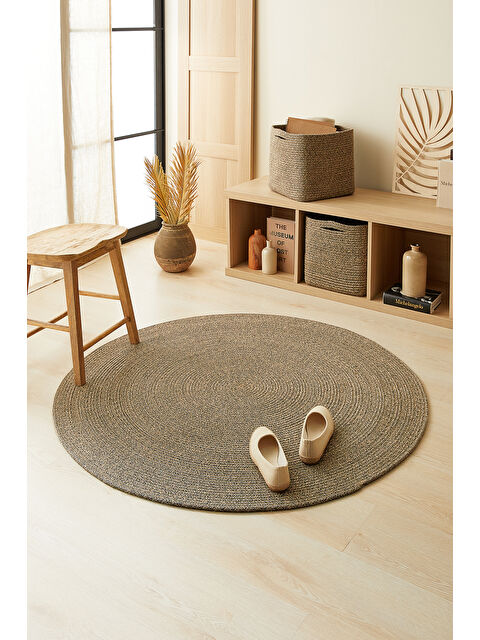 Ocean Home Textile Yuvarlak Jüt Halı Kilim 120 cm - S000091906-19351