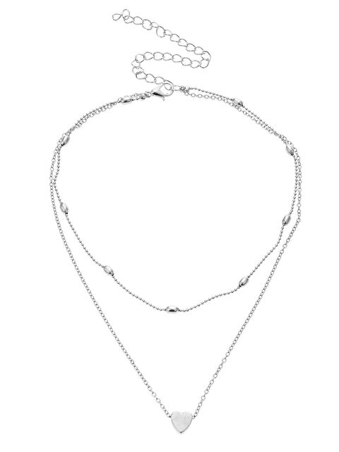 Pelin Aksesuar İkili Kalpli Zincir Kolye - S000052446-23173